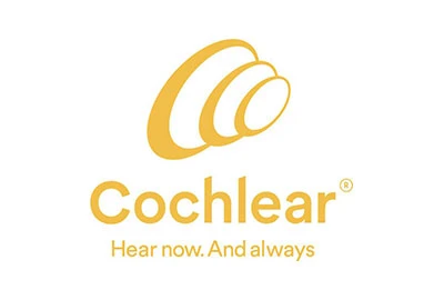 Logo Cochlear - Hear now. And always